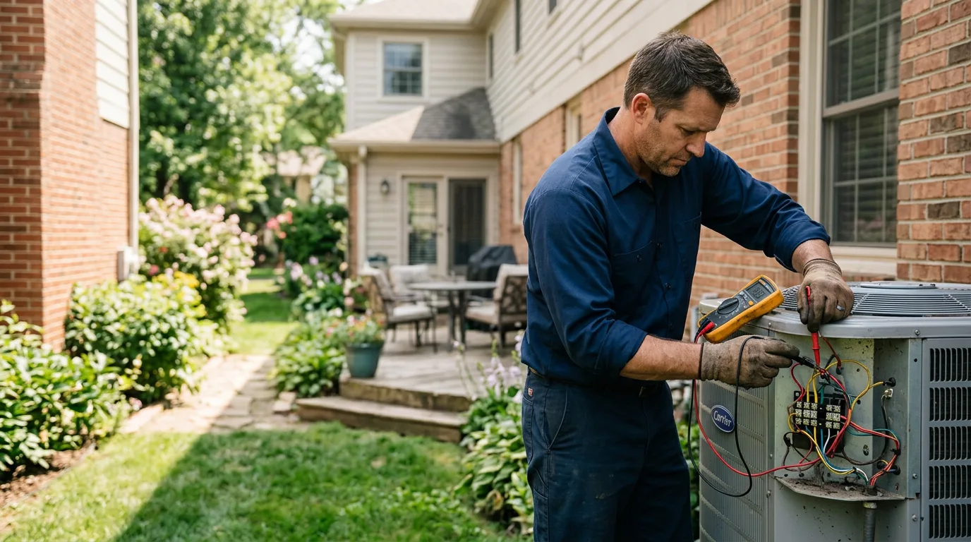 HVAC technician working near Grandview, WA